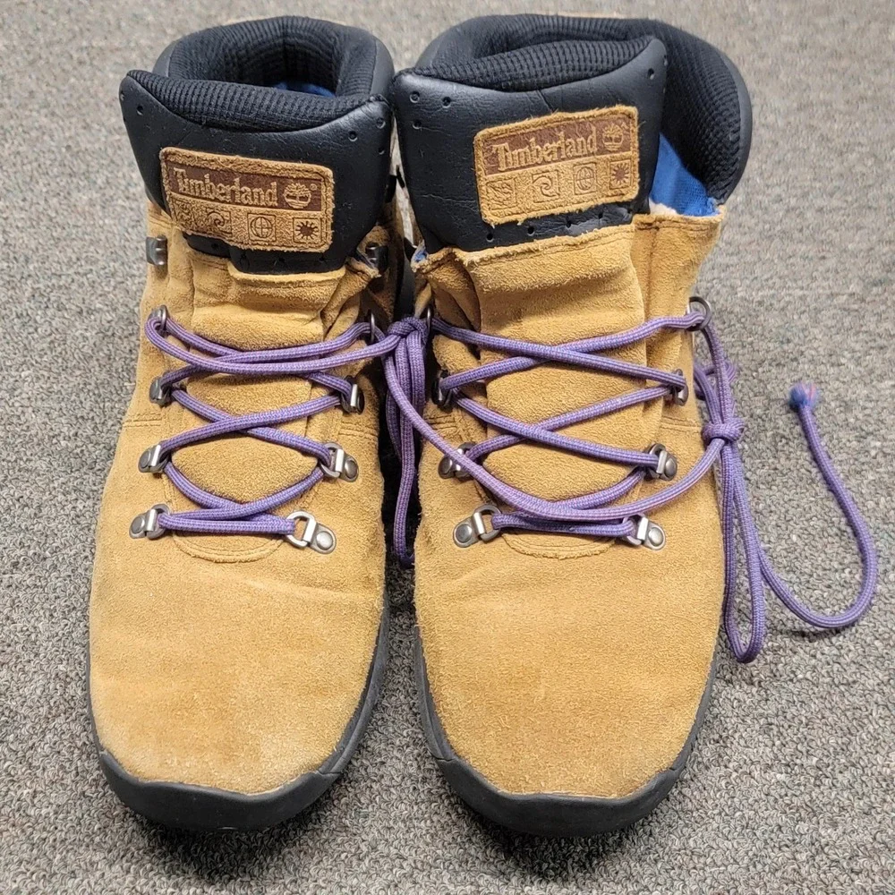 Timberland Boots Mens 13 (EU 47.5) Brown Nubuck SensorFlex Chukka Lace Up Hiking